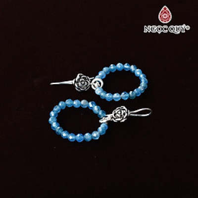 Bông tai đá amazonite mệnh thủy mộc - Ngọc Quý Gemstones