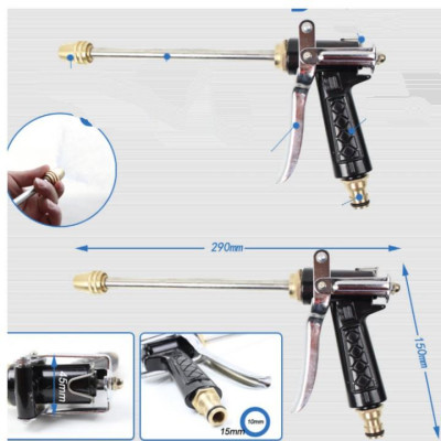 Bộ dây vòi xịt nước rửa xe, tưới cây . tăng áp 3 lần, loại 20m 206318 đầu đồng,cút đồng+ tặng mở chai