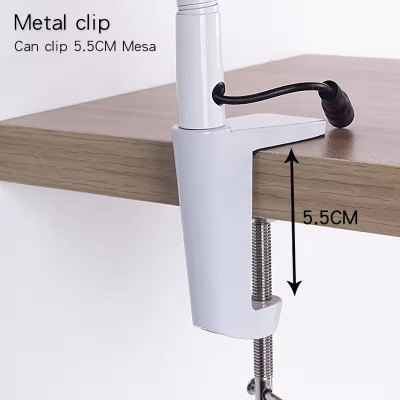 Kính lúp gắn bàn có đèn TERINO DE-7SW (phóng đại 8X và 15X, Led, màu trắng) - Hàng chính hãng
