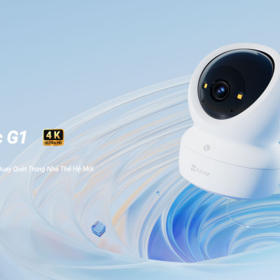 Camera wifi trong nhà EZVIZ H6C G1 4K Sắc nét, AI nhận diện người, thú cưng - hàng chính hãng
