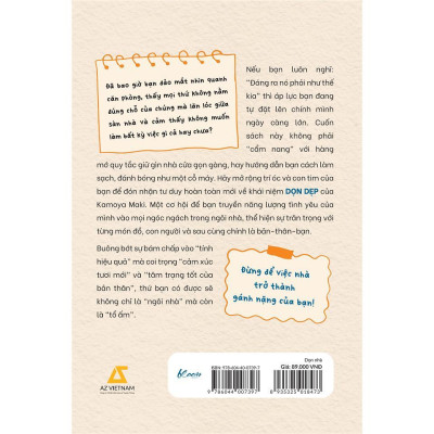 Sách - Dọn Nhà - Đừng Để Việc Nhà Trở Thành Gánh Nặng Của Bạn - AZ Việt Nam