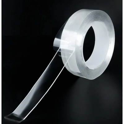 Cuộn băng keo trong suốt đa năng dán siêu dính trên mọi bề mặt, keo nano 2 mặt chống thấm tiện lợi dài 3cmx5m Cuộn keo chống thấm nhà bếp trong suốt