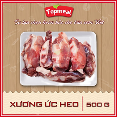 HCM - Xương ức heo (500g) - Thích hợp với các món canh, hầm, rang, xào chua ngọt - [Giao nhanh TPHCM]