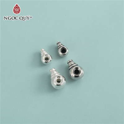 Chốt 3 lỗ xỏ ngang hình hồ lô - Ngọc Quý Gemstones