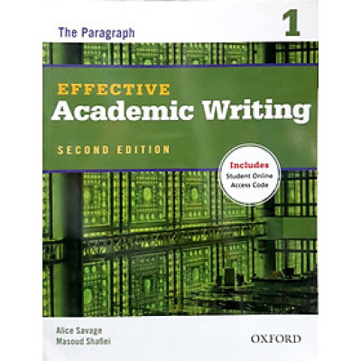 Effective Academic Writing 1 Student Book with Access to Oxford Learn 2Ed