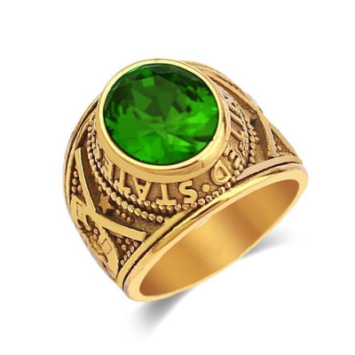 Nhẫn nam titan cao cấp thời trang đẹp inox thép không gỉ nhẫn mỹ mạ vàng trangsucpt đá đỏ PTNNA221