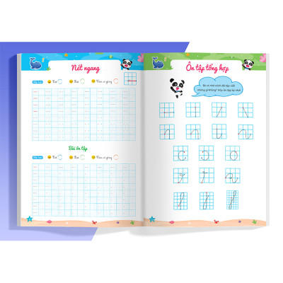 Phiếu Luyện Viết Cùng Gấu Kiki 1. Luyện Viết Các Nét Cơ Bản