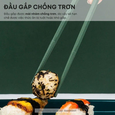 Bộ 5 Đôi Đũa Kiểu Nhật Nhiều Màu Bằng Sợi Thuỷ Tinh Chống Trượt