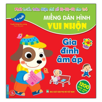 Sách - Miếng Dán Hình Vui Nhộn - Thế Giới Khủng Long + Gia Đình Ấm Áp 2 - 6 Tuổi - Combo 2 Cuốn - Minh Thắng