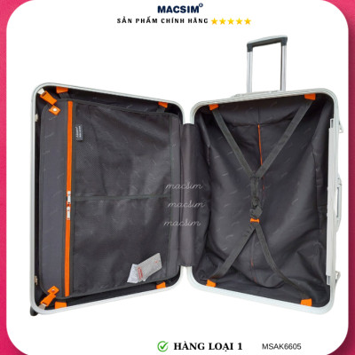 Vali cao cấp Macsim Aksen hàng loại 1 MSAK6605 cỡ 28 inch màu đỏ
