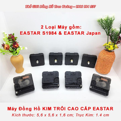Máy Đồng Hồ KIM TRÔI CAO CẤP EASTAR – Kim DẠ QUANG (*) - Bảo Hành 1 Năm – Tặng Pin Maxell
