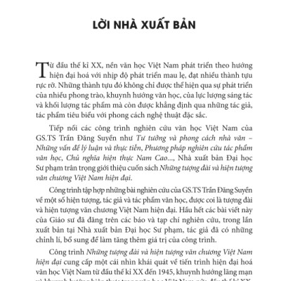 Những tượng đài và hiện tượng văn chương Việt Nam hiện đại (Bìa cứng)