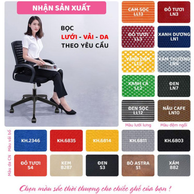 Ghế xoay văn phòng cao cấp có tựa đầu SMLIFE Azriel