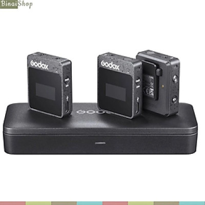 Godox MoveLink II - Micro Cài Áo Không Dây 2.4GHz Cho Smartphone, Máy Ảnh, Sử Dụng 10 Giờ, Phạm Vi Thu 100m - Hàng Nhập Khẩu