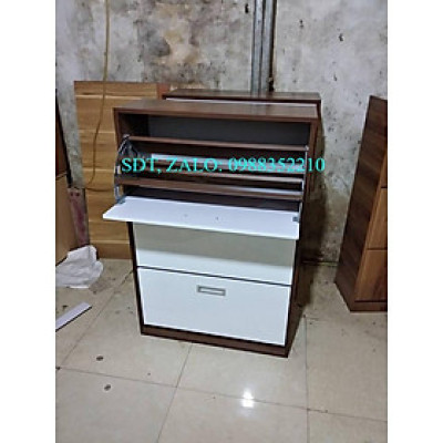 Tủ giầy 3 tầng màu trắng 24cm