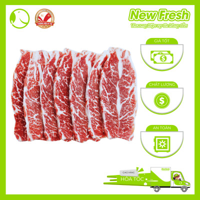 [GIAO NHANH HCM] Sườn Non Bò Mỹ Không Xương Cắt Lát Nướng BBQ - Khay 500Gr