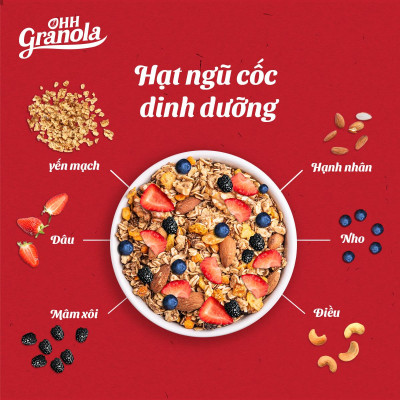 Ngũ Cốc Ohh Granola Dòng Super Power - hộp 250gram
