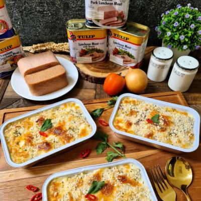 Thịt Heo Hộp 40% Giảm Mặn Tulip 340g - Nhập Khẩu Đan Mạch | Tulip Pork Luncheon Meat 40% Less Sodium 340g