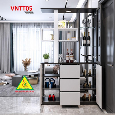 TỦ KỆ TRANG TRÍ KIÊM VÁCH NGĂN VNTT05 - Nội thất lắp ráp Viendong Adv