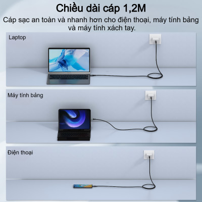 Cáp sạc nhanh Type C to Type C 240W Choetech XCC-1040 hỗ trợ truyền tải dữ liệu 8K@60Hz (Hàng chính hãng)