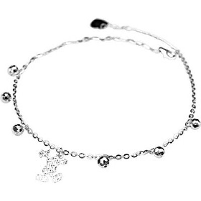 Lắc Chân Nữ Bạc Ý Bạc Hiểu Minh LC144 Chuột Micky