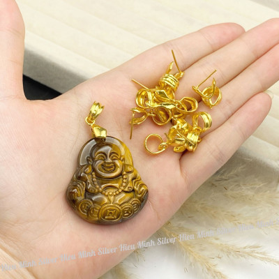 Móc Khóa Bạc Ta Mạ Vàng 10k Bạc Hiểu Minh MK001