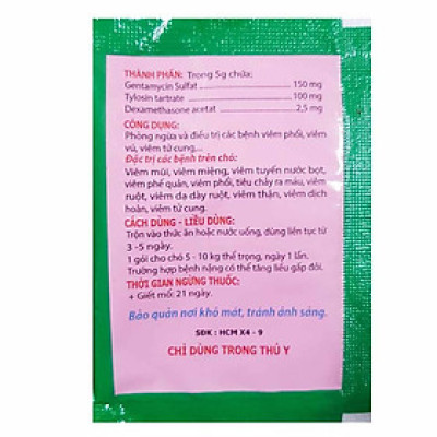 Bột cốm trị tiêu chảy ói mửa bỏ ăn cho chó - Gói 5 gam