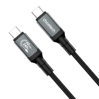 Cáp sạc nhanh Type C to Type C 240W Choetech XCC-1040 hỗ trợ truyền tải dữ liệu 8K@60Hz (Hàng chính hãng)