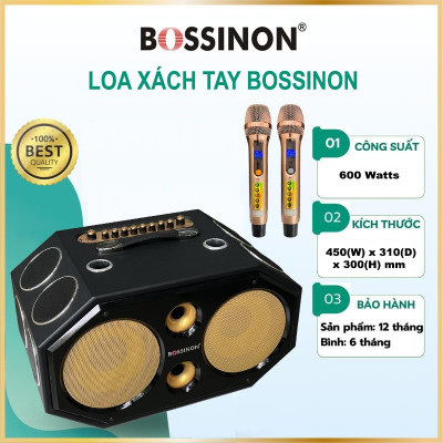 loa kéo xách tay Bossinon N2299K công suất 600w - Hàng chính Hãng