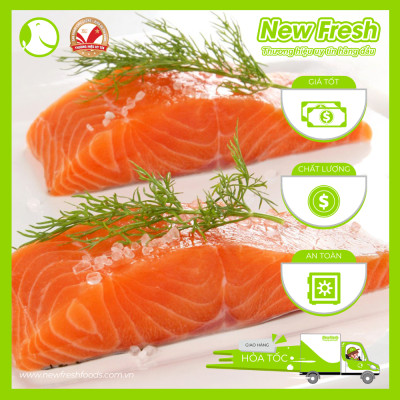 [GIAO NHANH HCM] Cá Hồi Nauy Fillet Tươi - Khay 1Kg