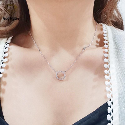 Combo dây chuyền lắc tay và khuyên tai bạc Ý 925 Huệ Ngân - Huyền thoại biển xanh PP1528-RYE140938-RYB140125