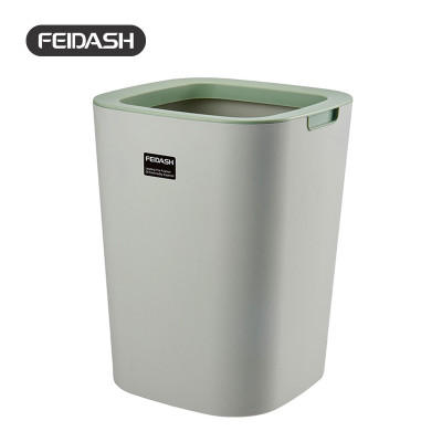 Thùng Rác Vuông 2 Lớp Thiết Kế Mở Không Nắp FEIDASH G3400 - Dung Tích 8L Nhỏ Gọn Tiện Lợi - Màu Sắc Thanh Lịch, Đa Dạng