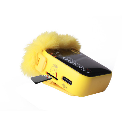 Lensgo LWM-348C Double 1V2 - Micro Không Dây 2.4G Thu Âm Cho Máy Ảnh, Điện Thoại - Hàng chính hãng