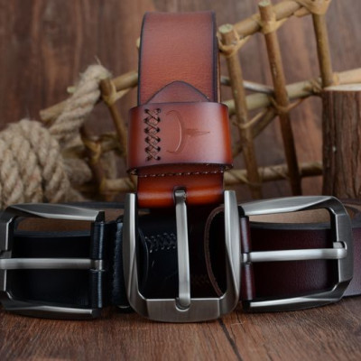 Thắt Lưng Da Bò Chính hãng COWATHER XF008 Đen