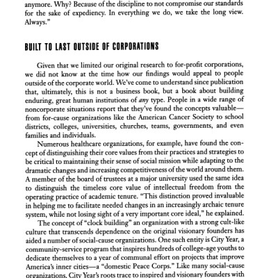 Built to Last: Successful Habits of Visionary Companies