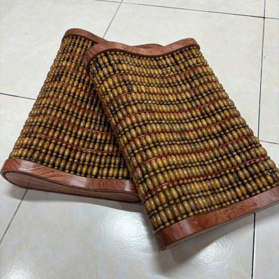 Gối Công Thái Học Gỗ Bách Xanh Cao Cấp - Kích Thước 36cmx24cmx8/4cm ( video , hình thật )