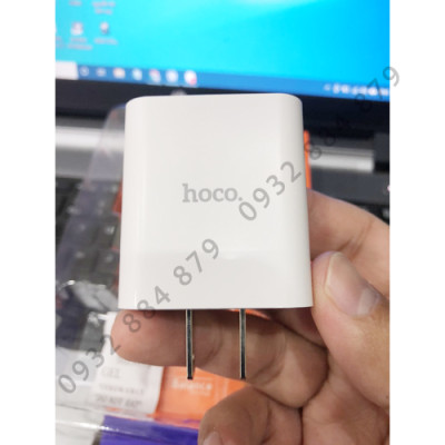 Cốc Sạc Nhanh PD20W + QC3.0 Hoco C80 Tích Hợp 2 Cổng Ra USB Và Type C Vật Liệu Chống Cháy