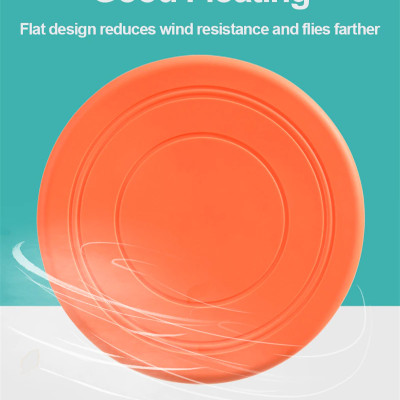 Dĩa bay nhựa dẻo cho chó mèo - GENYO toy fly disk for pet 002 ( màu giao ngẫu nhiên )