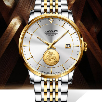 Đồng hồ nam chính hãng KASSAW K666-2 (Mạ vàng 24k)