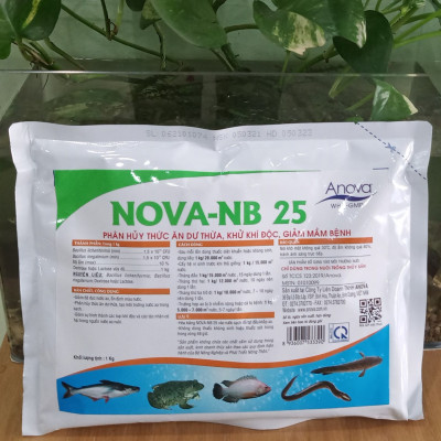 Chế Phẩm Sinh Học Xử Lý Môi Trường Nước Ao Cá NB25 (Gói 1kg)