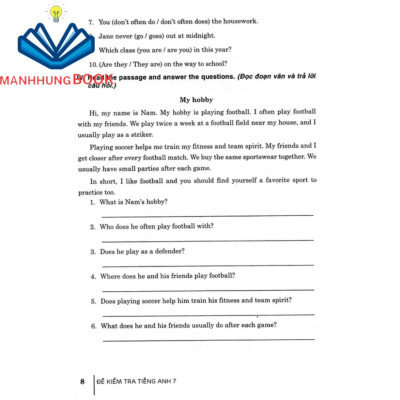 sách - đề kiểm tra tiếng anh 7 (dùng kèm sách giáo khoa kết nối)