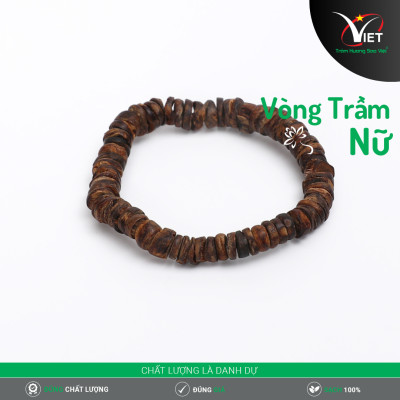 Vòng Trầm Nữ - Trầm Mảnh Chìm Thiên Nhiên - Hàng Độc Hiếm Gặp