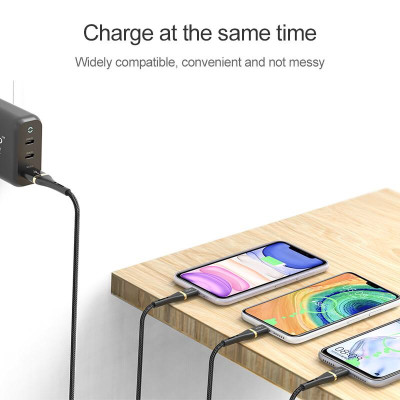 Cáp Wiwu Elite Data Cable ED-102 Dành Cho Giao Diện USB Sang Micro USB Chống Kéo, Không Cuộn Dây, Bền - Hàng Chính Hãng