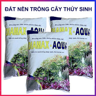 3 Túi Đất Nền Trồng Cây Thủy Sinh Bể Cá, Phân nền DIA MAX AQUA giàu dinh dưỡng ( 2KG/ túi)