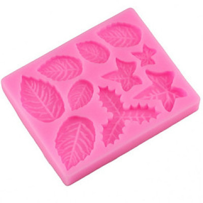 Khuôn silicon làm rau câu 10 chiếc lá - Mã số 1094