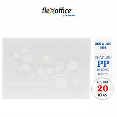 Combo 12 Bìa nút A5 Thiên Long Flexoffice FO-CBF06 trong suốt