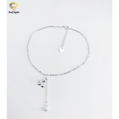 Lắc chân bạc Ý 925 Huệ Ngân - Cỏ bốn lá may mắn RYBJ50044