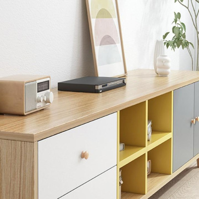 GIÁ RẺKỆ TV phối hiện đại 1m4/ Kệ tivi gỗ MDF phủ melamine cao cấp chống thấm nước KTV015