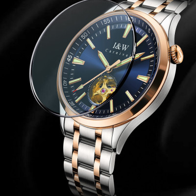 Đồng hồ nam chính hãng IW CARNIVAL IW590G-2 Kính sapphire ,chống xước,Chống nước ,Bảo hành 24 tháng,Máy cơ (Automatic),Dây kim loại thép không gỉ 316L,thiết kế lộ cơ