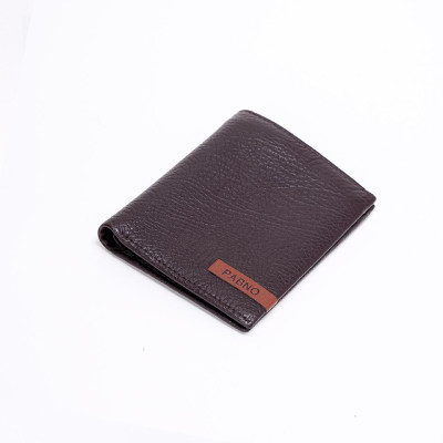 Ví da nam dập nổi logo PABNO VD80 - Ví Đứng